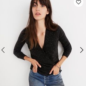 Madewell donegal wrap sweater size S